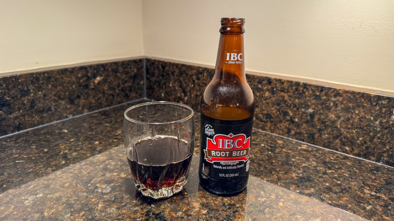 IBC root beer on a table