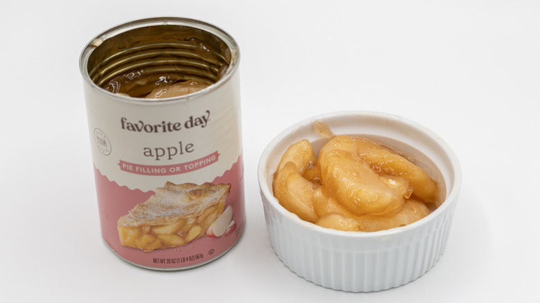 Favorite Day Apple topping with fruit on white background