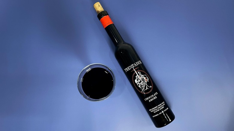 A bottle of Trentadue Chocolate Amore
