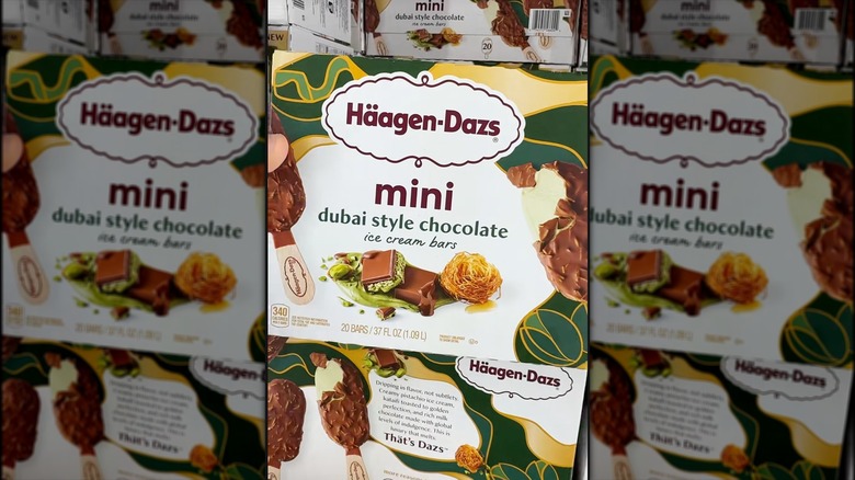 Box of Häagen-Dazs Mini Dubai Style Chocolate Ice Cream Bars