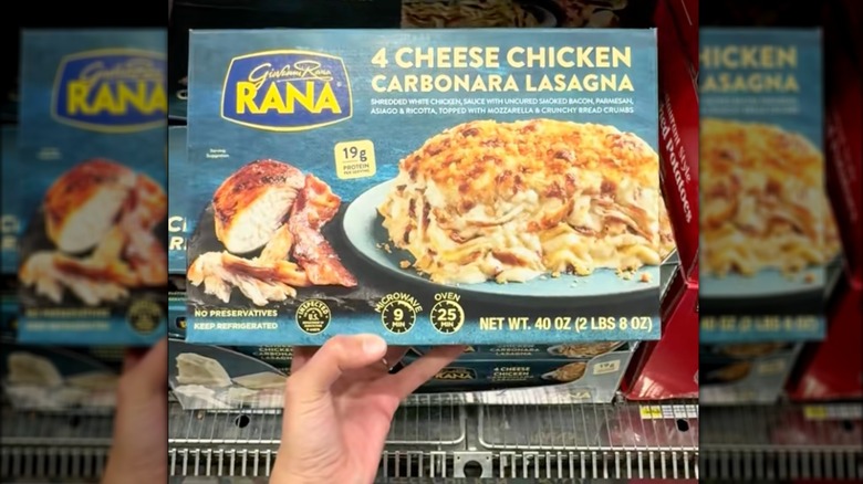 Box of Rana 4-Cheese Chicken Carbonara Lasagna at Costco