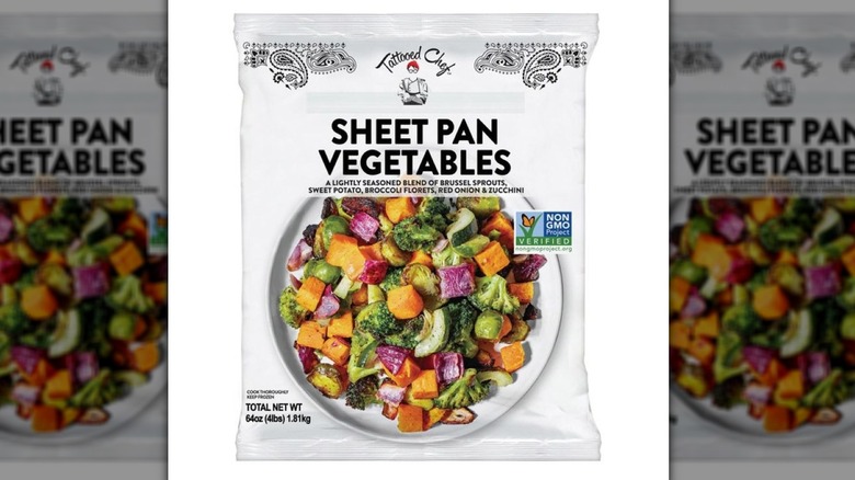 A bag of Tattooed Chef Sheet Pan Vegetables