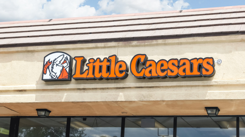 Little Caesars sign on the building