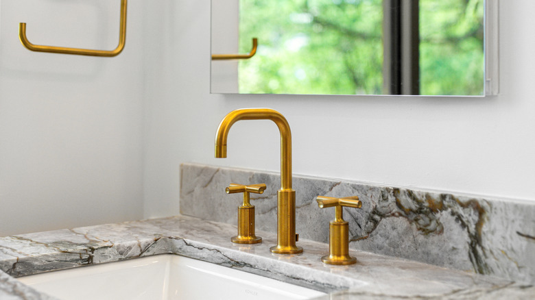 Brass sink fixtures