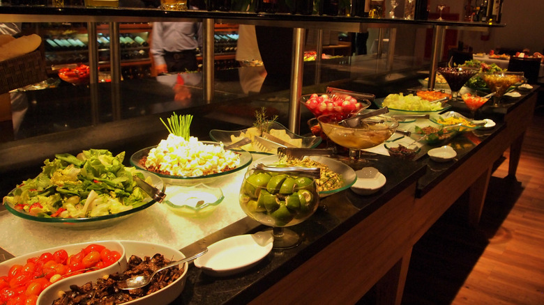 Salad bar at a Brazilian Steakhouse