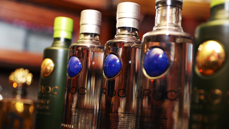 Five bottles of Cîroc