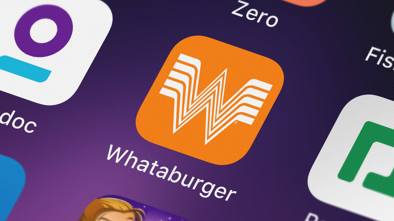 screenshot of the Whataburger app on a phone