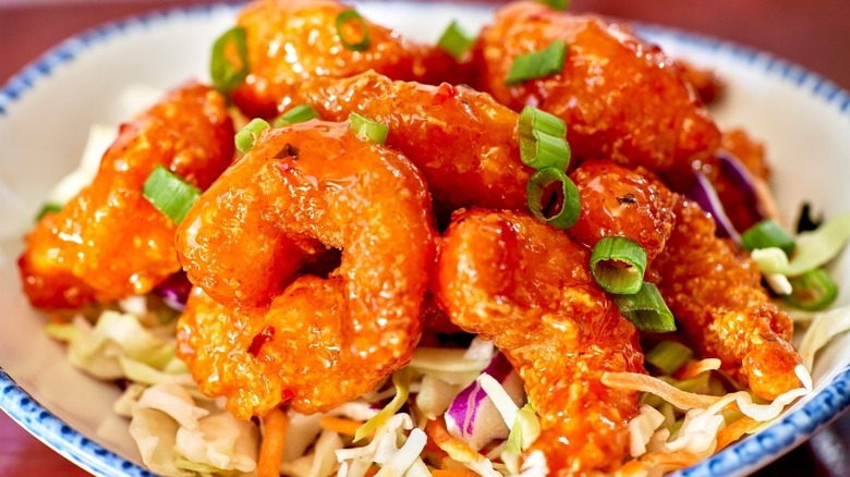 A plate of Crispy Dragon Shrimp at Red Lobster