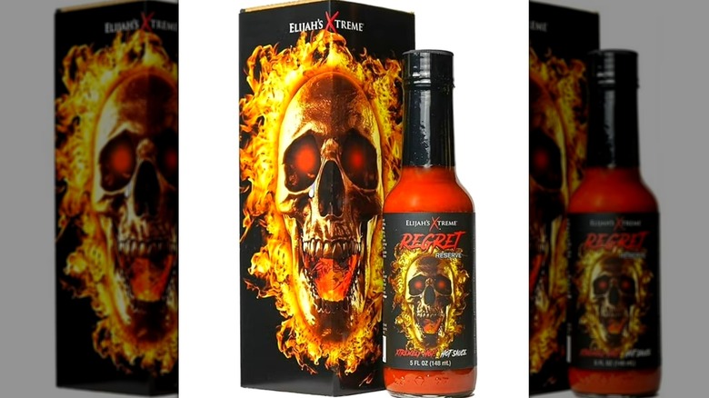 A bottle of Elijah's against a white background