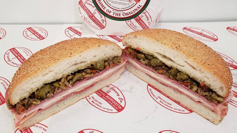 Muffuletta sandwich at Central Grocery