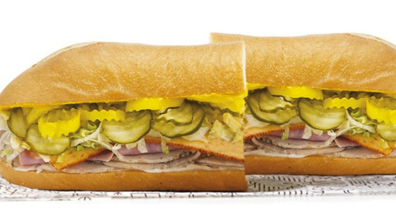 Publix Deli Cuban Sandwich on white background