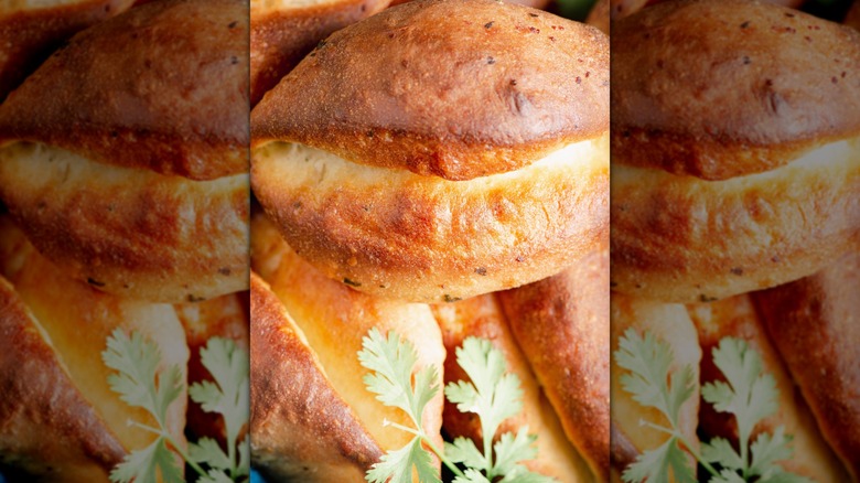 Parker House rolls on a plate