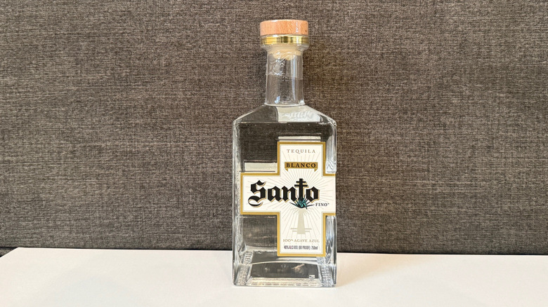 Bottle of Santo Tequila