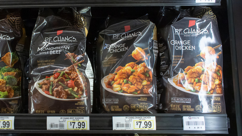 P.F. Chang's entrees in freezer