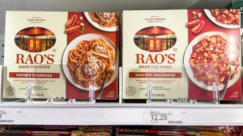 Rao's entrees in freezer