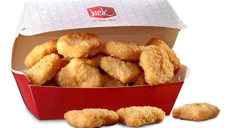 box of jack in the box nuggets