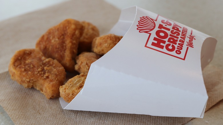 a box of nuggets on its side