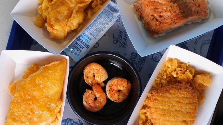 various items from Long John Silver's