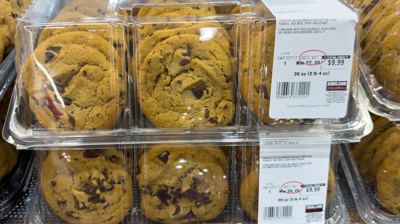 Containers of Kirkland Signature Chocolate Chunk Cookies