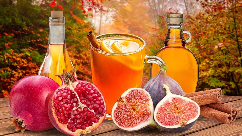 composite image of fall ingredients