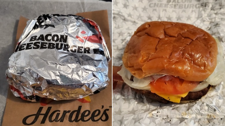 Hardee's bacon cheeseburger