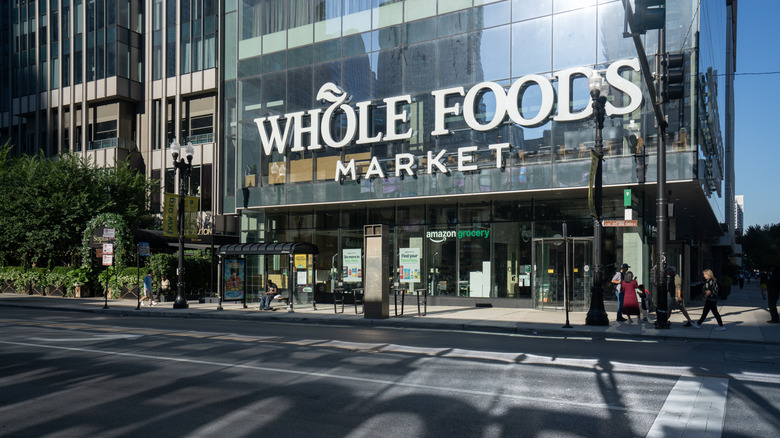 Whole Foods Market storefront on a sunny day
