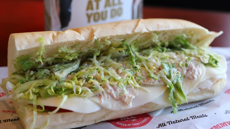 Jimmy John's sub with veggies