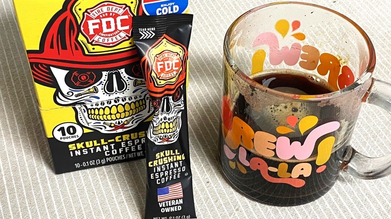 Fire Dept. Coffee instant espress box and cup