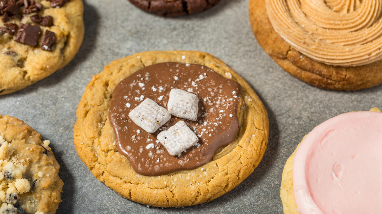 array of Crumbl Cookies