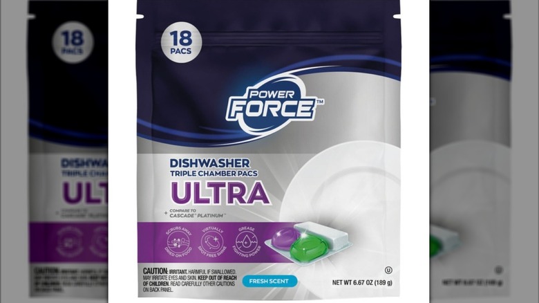 The Power Force Triple Chamber Dish Pacs from Aldi