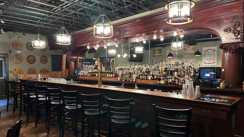 The bar area at Old Talbott Tavern.