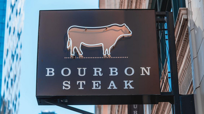 Bourbon Steak sign