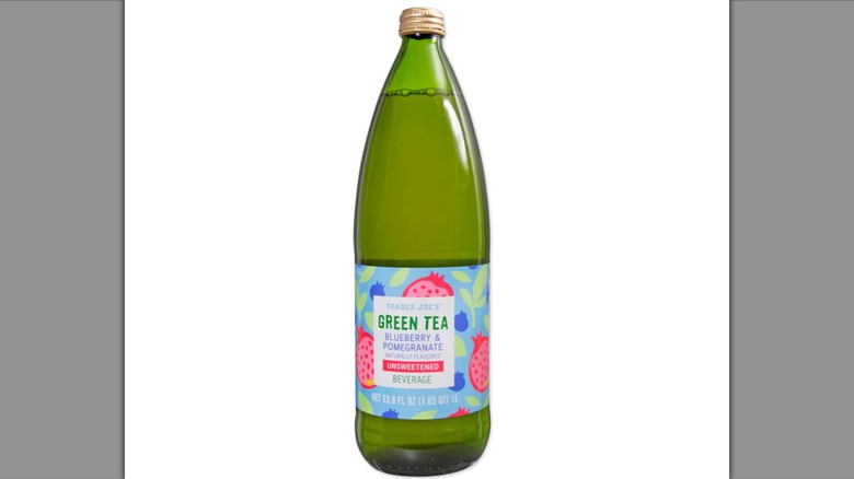 Bottle of Green Tea Blueberry & Pomegranate Unsweetened Beverage