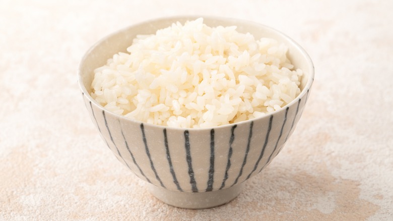 a bowl of freshly cooked short-grain Japanese rice