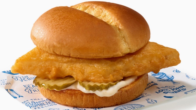 Long John Silver's fish sandwich