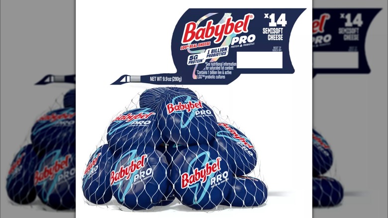 A package of Babybel PRO cheese pack