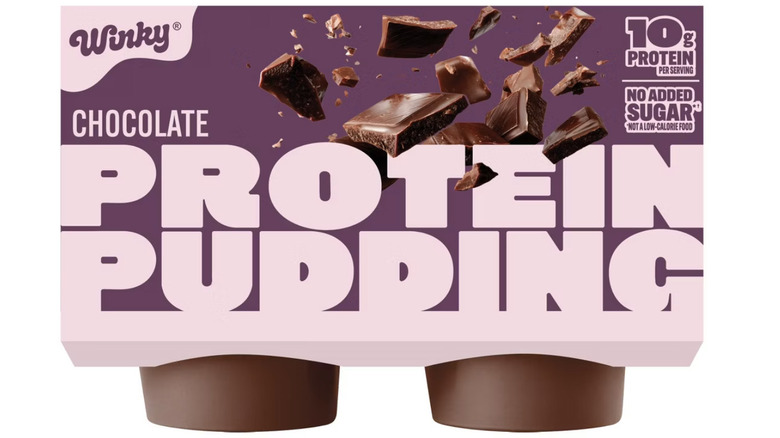 A package of Winky Protein Pudding
