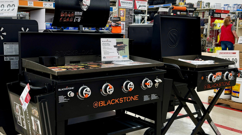 Different sizes of Blackstone griddles