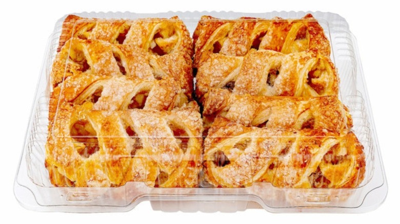 A pack of six Kirkland Signature braided apple turnovers