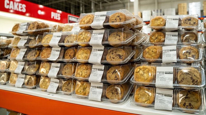 A stack of Costco's cookie variety pack