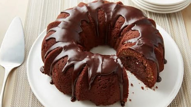 A Tunnel of Fudge Cake from Pillsbury