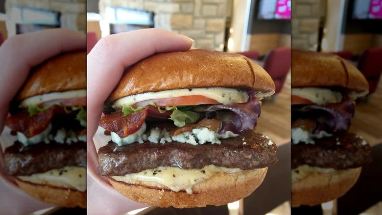 The decadent Bacon & Blue Burger should have been a forever menu item