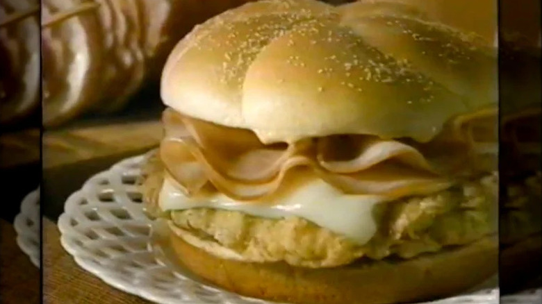 The Chicken Cordon Bleu sandwich from Wendys