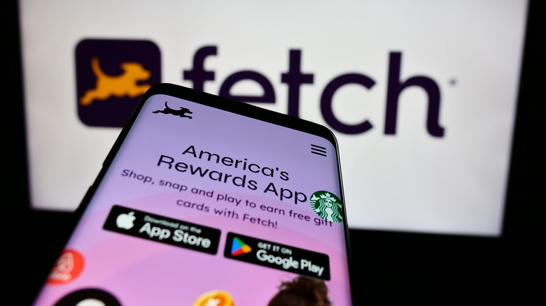 The Fetch Rewards app download screen on phone