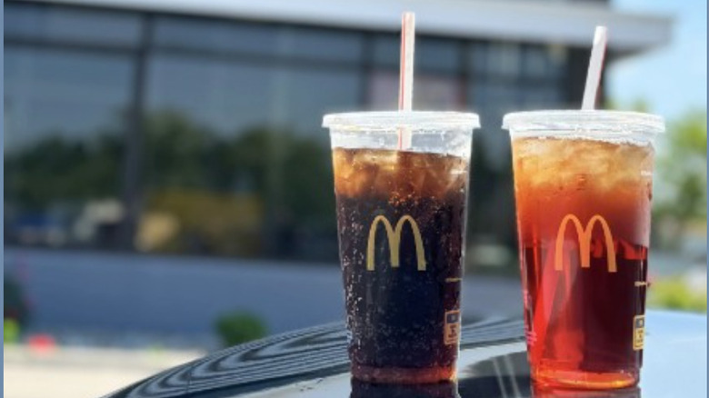 Two Mccafe iced drinks