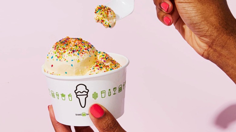 A cup of frozen custard from Shake Shack