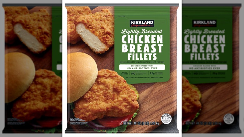 Bag of Kirkland Signature Lightly Breaded Chicken Breast Fillets