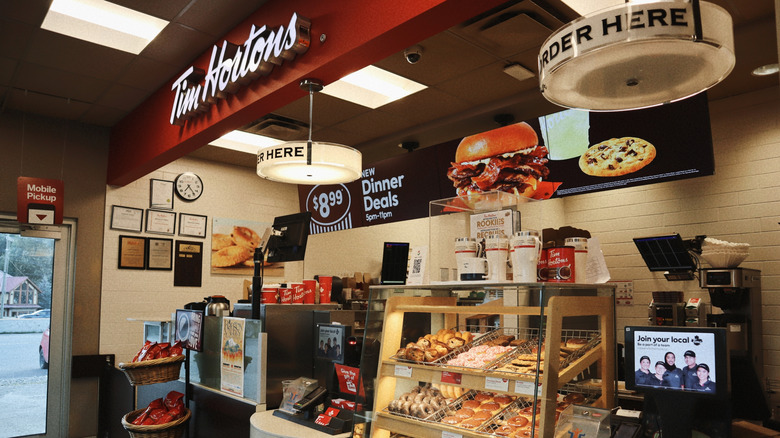 Interior of a Tim Hortons