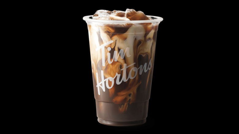 Tim Hortons cold brew in cup