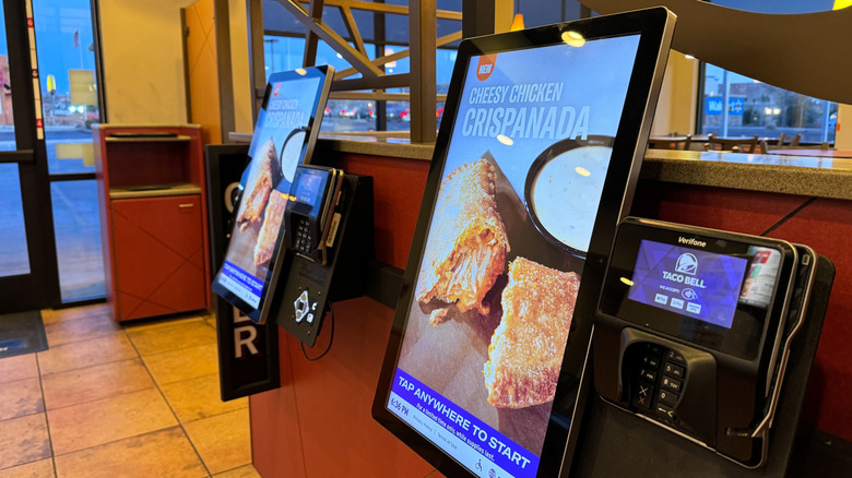 Taco Bell's interior ordering kiosks